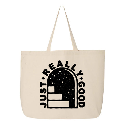 Oversized Tote Bag - Just Really Good 'Archway' Logo